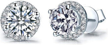 Cubic Zirconia Damenohrringe Silber Ohrstecker Design