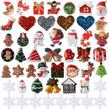 Mini Weihnachtsdeko Harz Miniatur Figuren DIY Zubehör 50 Stücke