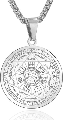 AFSTALR Halskette Herren 7 Erzengel Siegel Medaille Talisman Amulett