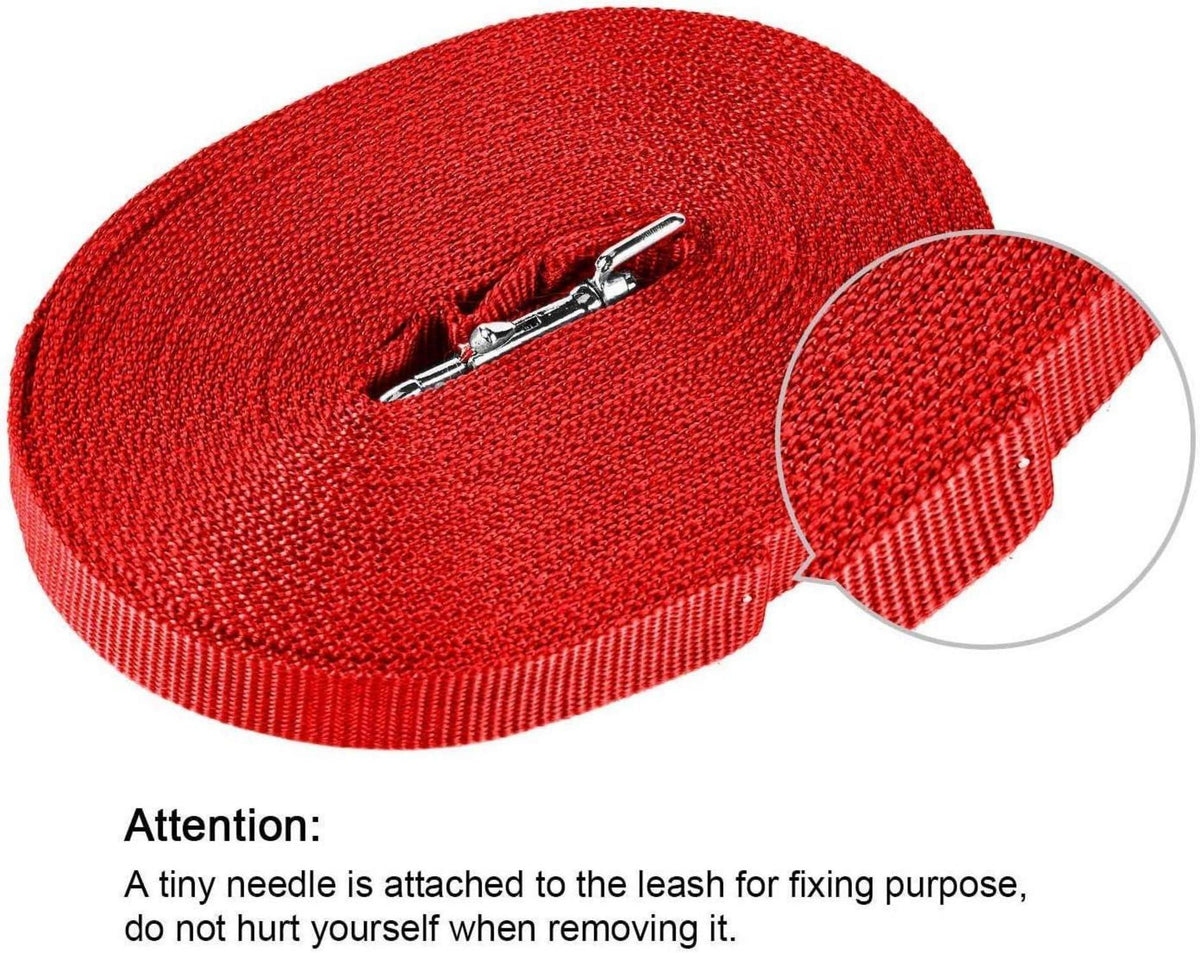 Schleppleine Hunde Nylon Trainingsleine D-Karabiner Griffpolster 5m
