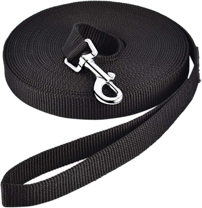 HAPPY HACHI Schleppleine Nylon Hundeleine 5m Schwarz