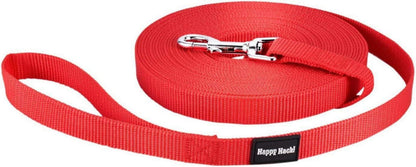 Hundeschleppleine Nylon Robust Wetterfest D-Karabiner 33m Rot