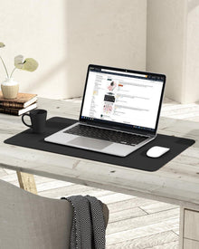 Großes Office Mauspad Schreibtischunterlage Leder 60x35cm