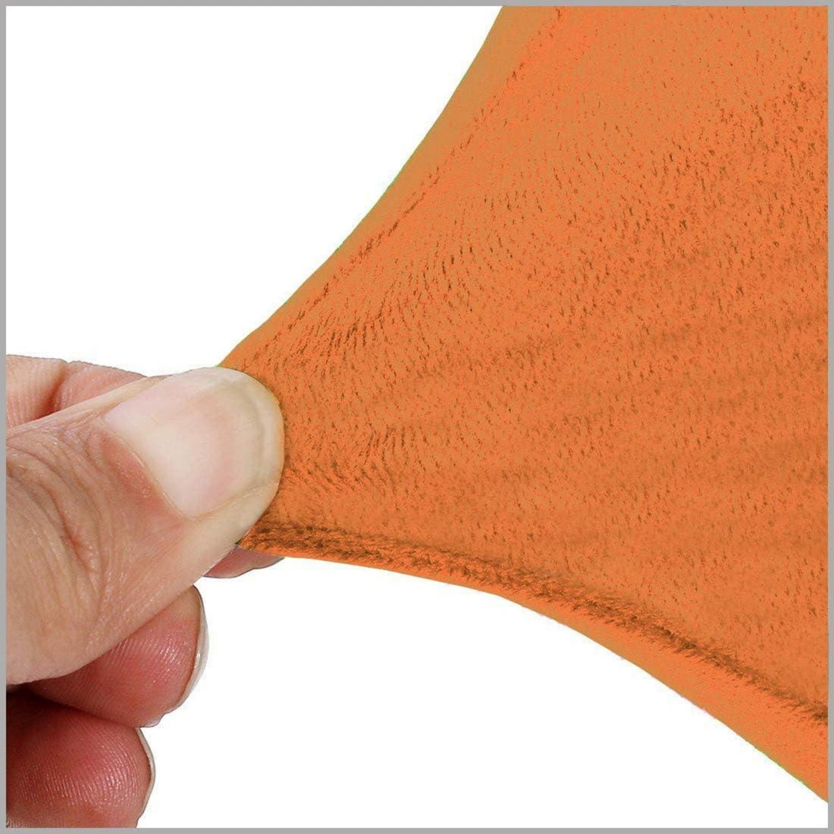 Stretchy Stuhlbezüge Samt Orange 6er Set (Groß)