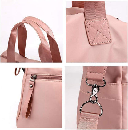 Schwarze Damen Schultertasche Hobo Handtasche Messenger Umhängetasche