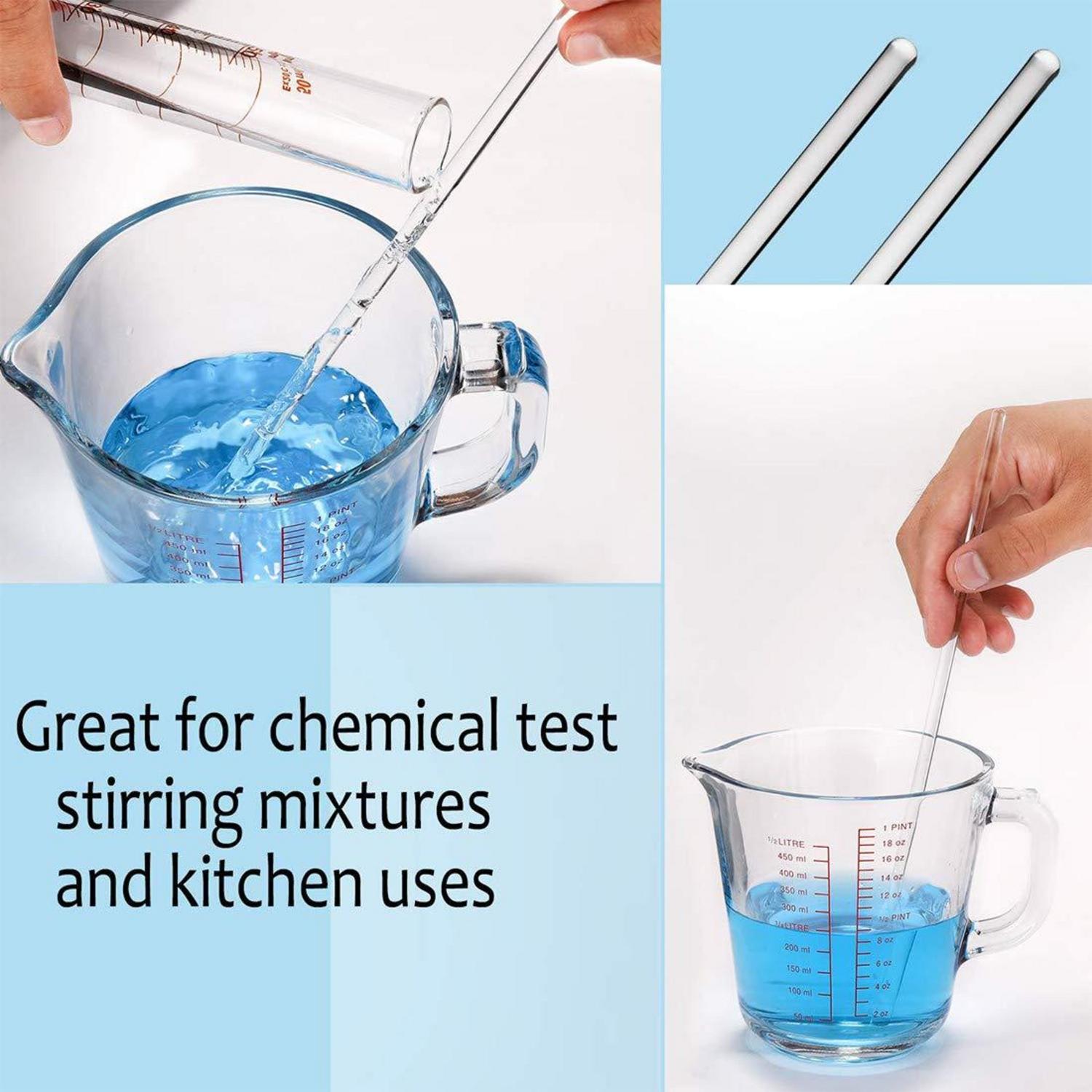 Messzylinder Glas Set 13-teilig Dickglas Graduierten Chemie Tools 5ML