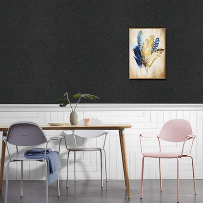 Schwarze Selbstklebende Tapete Matt Abnehmbar 40x500cm