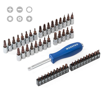 Steckschlüsselsatz 172tlg. mit Bitsatz und Umschaltknarre, Cr-V, Profi-Werkzeug