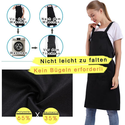 Schürze mit Tasche – Verstellbar & Bequem für Küche & Kochen