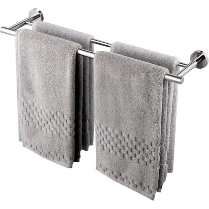 Doppelter Handtuchhalter Edelstahl 60cm poliert