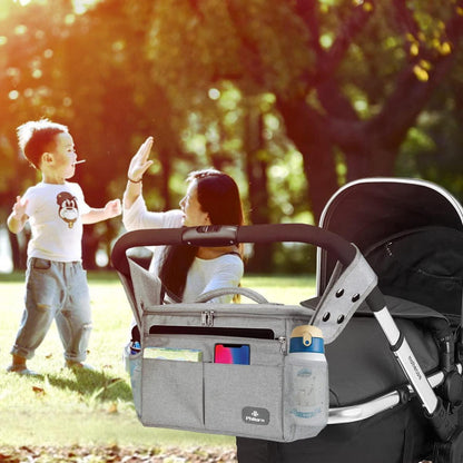 Kinderwagen Organizer mit Isolierten Getränkehaltern, Große