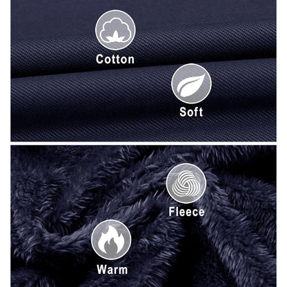 Warme Herren Winterjacke mit Fleece Futter und abnehmbarer Kapuze