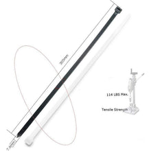 300mm Kabelbinder Schwarz 100er Pack – Nylon, UV-Beständig