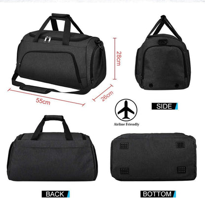 Sporttasche Herren Damen Wasserdicht 40L mit Schuhfach - Gym