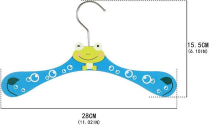 Kinder Kleiderbügel 12 Stück Cartoon Tiermotive Holz Baby Hose Haken