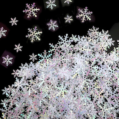Schneeflocken Konfetti Weiß Winter Weihnachten Party Deko