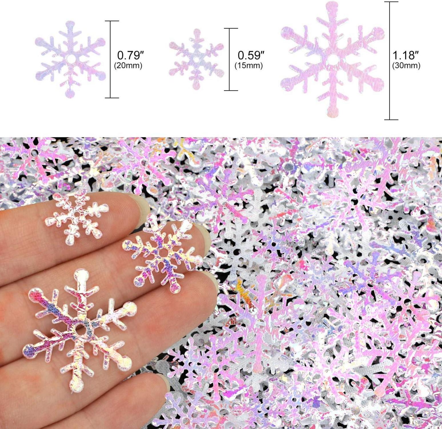 Schneeflocken Konfetti Weiß Winter Weihnachten Party Deko