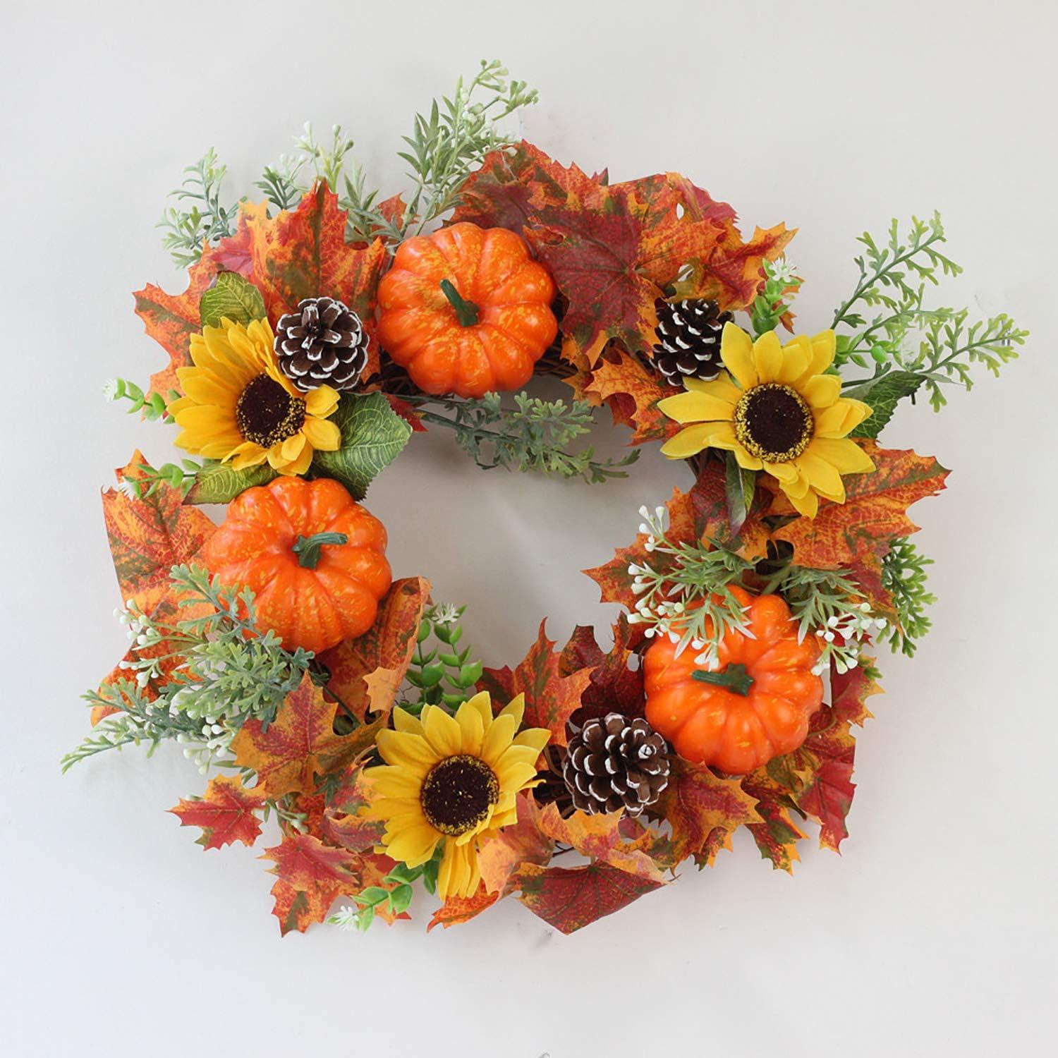 Herbst Thanksgiving Dekorationen 156 Stk Kunstkürbisse Tannenzapfen