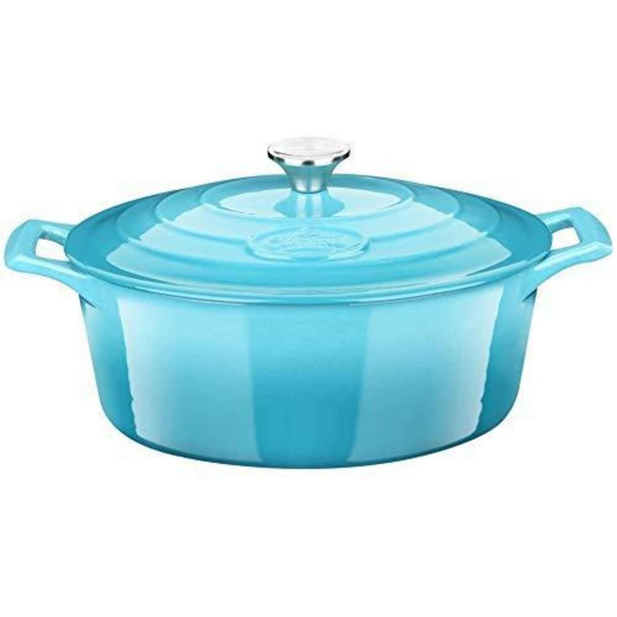 Gusseisen Bräter 33cm oval, emailliert & Induktionsgeeignet