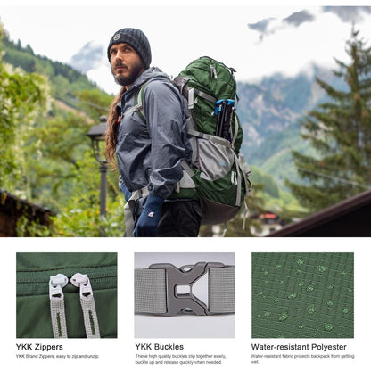 70L Trekkingrucksack Innenrahmen für Herren Damen, Camping