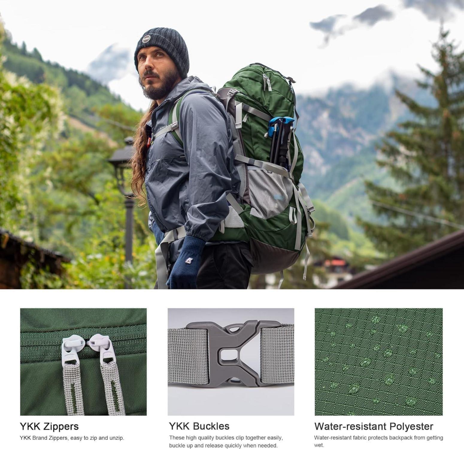 Trekkingrucksack 70L Innenrahmen Rucksack Herren Damen Outdoor Camping