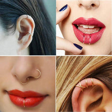 Mayhoop Fake Piercings Ohrklemme Ear Cuff Edelstahl 4-24Stk