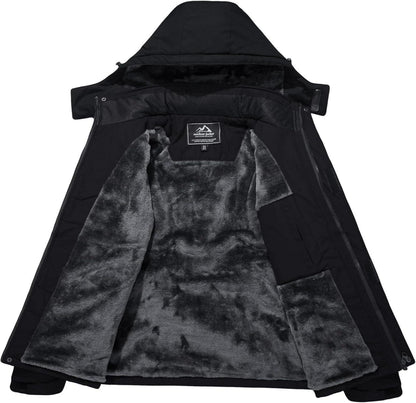 Herren Winter Skijacke Fleece Softshelljacke Wasserdicht 3XL