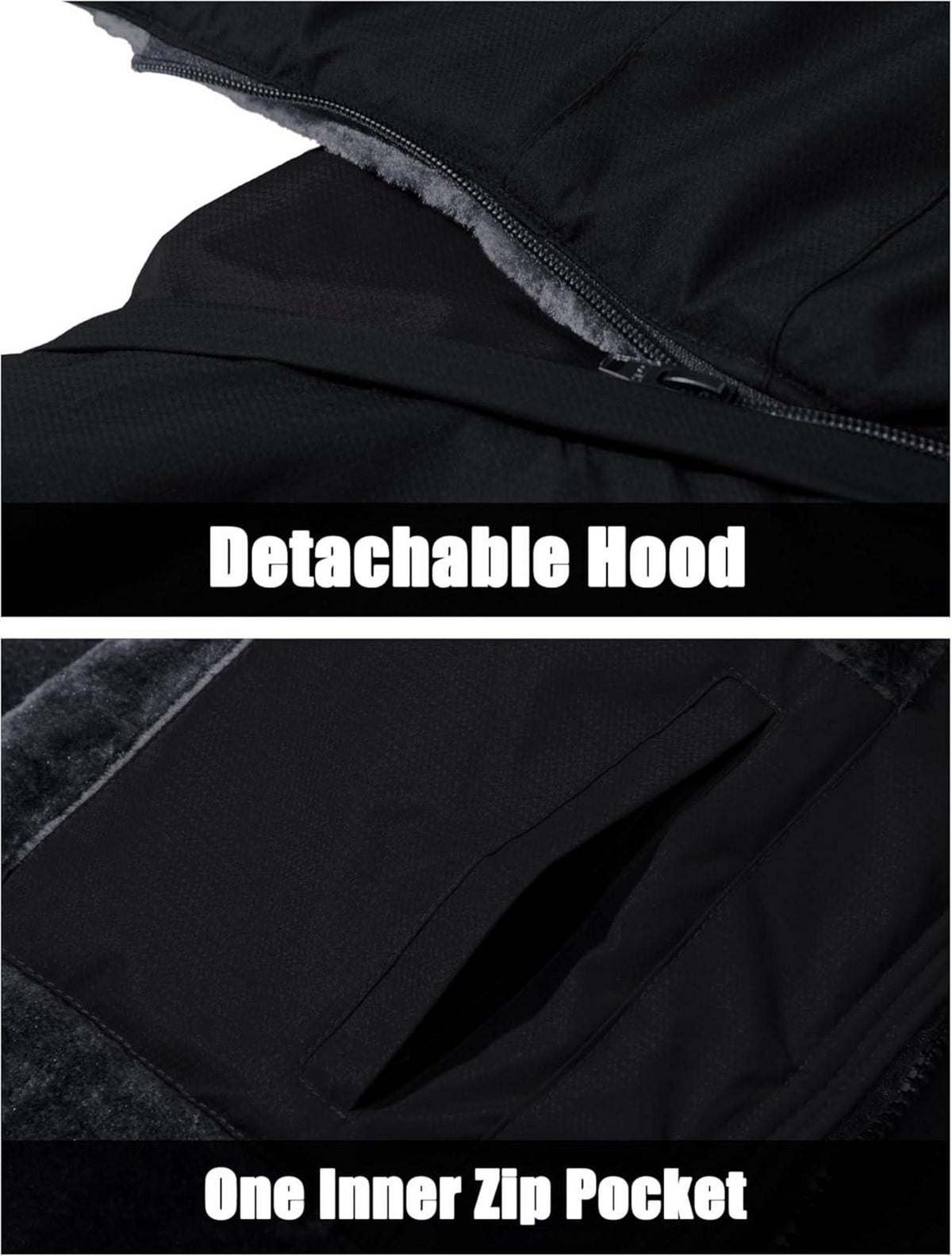 Herren Winter Skijacke Fleece Gefüttert Outdoor Verdickt