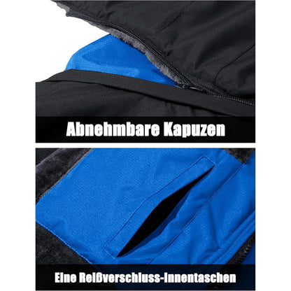 Herren Winter Skijacke Fleece Gefüttert Outdoor Wasserdicht