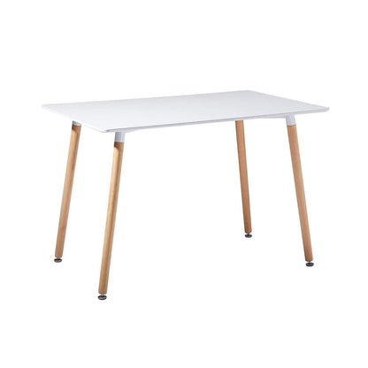 Weißer Küchentisch 110x70cm – Skandinavisch & Modern