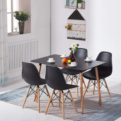 Rechteckiger Esstisch für 4 Personen – Skandinavisches Design