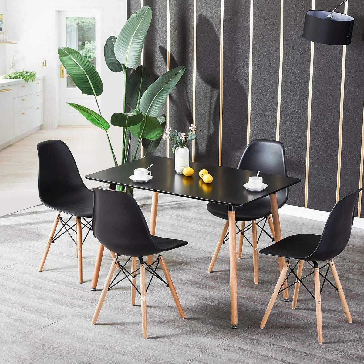 Rechteckiger Esstisch für 4 Personen – Skandinavisches Design