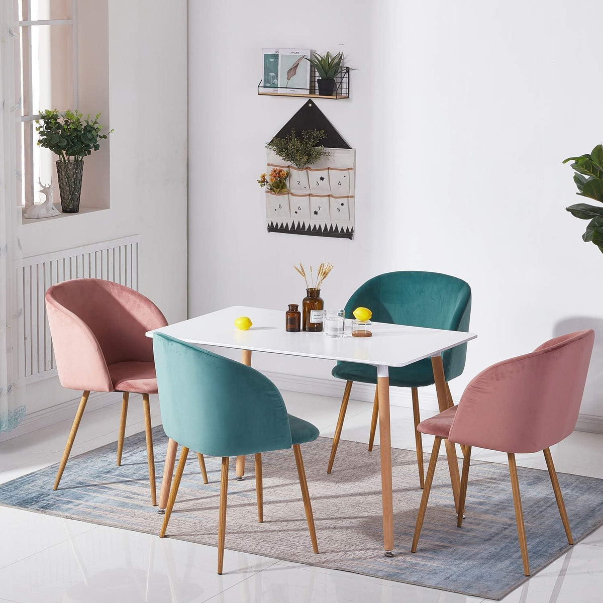 Rechteckiger Esstisch Weiß – Skandinavisch & 110x70cm