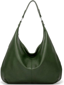 Vintage PU Leather Women's Tote Shoulder Bag with Zipper