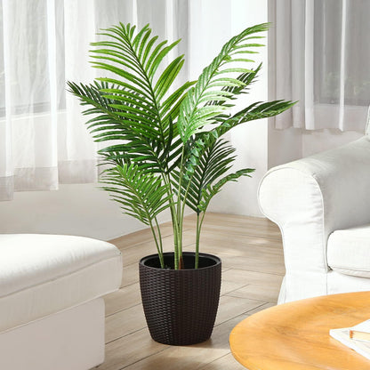 Künstliche Areca Palme 110 cm Fake Palm Tree 10 Stämme für Indoor