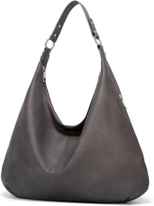 Vintage PU Leather Women's Tote Bag Hobo Shoulder Zipper