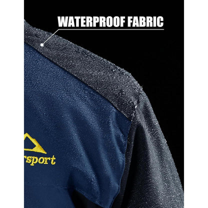 Herren Fleecejacke Winter Warm Gefüttert Skijacke Blau 3XL