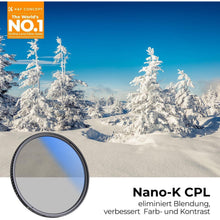 43mm Slim Zirkularer Polarisation CPL Filter für