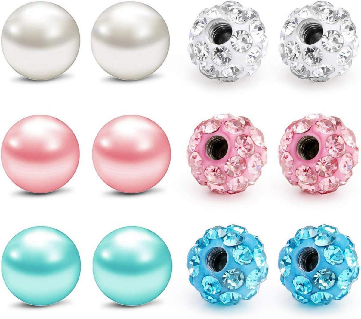 Piercing Kugeln 12Stk Ersatzkugeln 3mm Edelstahl Acryl
