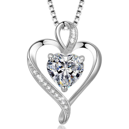 Silber Herz Halskette Damen 925 Sterling Silber Geschenk