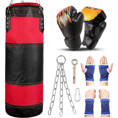 Odoland Kinder Boxsack Set 2FT Ungefüllt 6OZ Boxhandschuhen