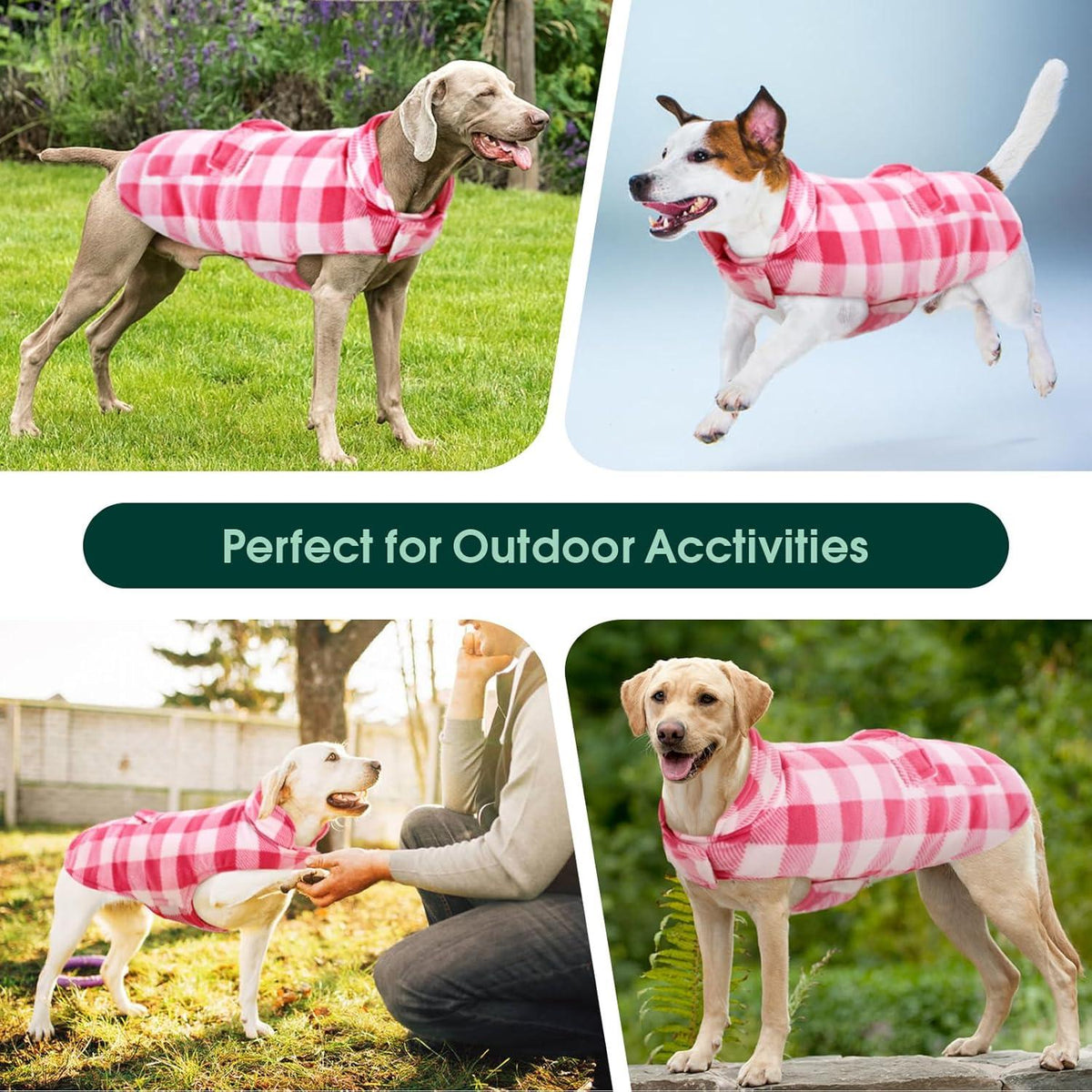 Kuoser Hundemantel Wintermantel Warm Wasserfest S Rosa