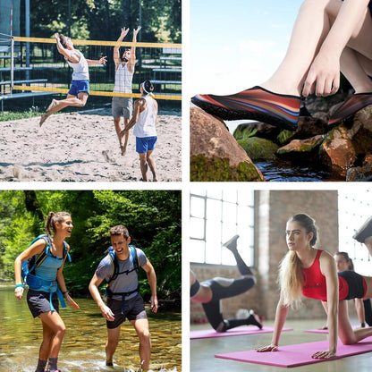 Wasserschuhe Unisex Schnelltrocknend mit Rutschfester Sohle