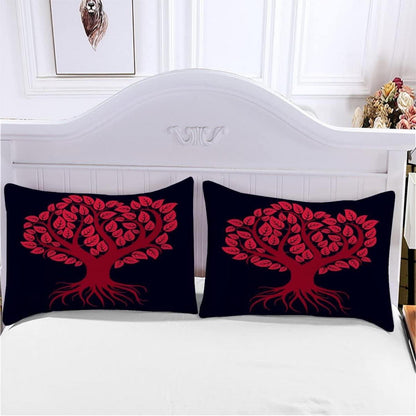 3D Bettwäsche-Set Baum des Lebens 220x240 + 2x 80x80 cm