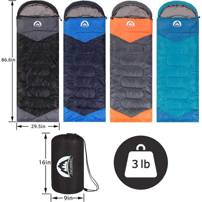Schlafsack für 3-4 Jahreszeiten Sommer Frühling Herbst