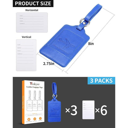 3er-Pack Kofferanhänger aus
