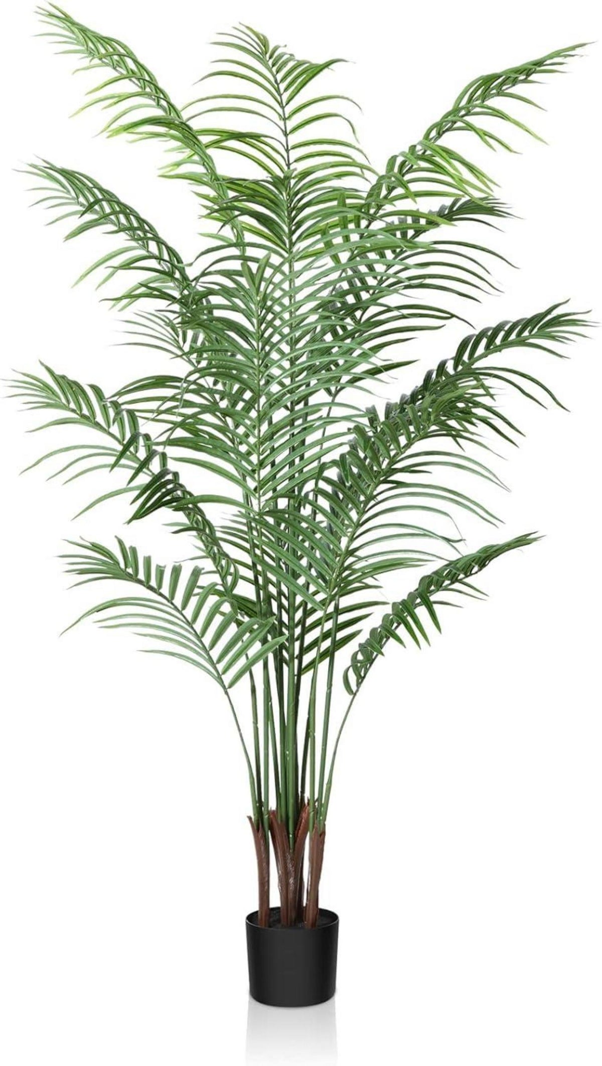 Künstliche Palme 150cm Kunstpflanze Topf Palmen Deko Wohnzimmer