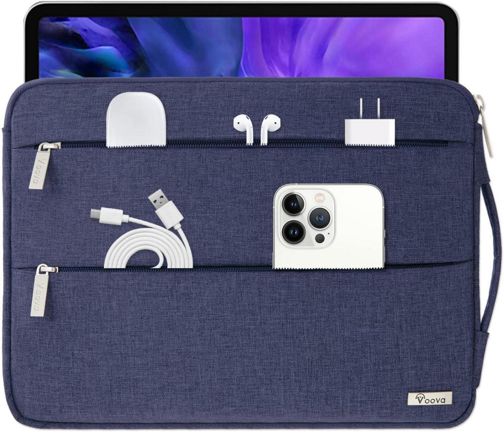 Voova Laptop Hülle 15.6 Zoll Wasserdicht Laptophülle Tasche Blau