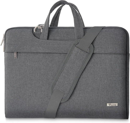 Voova Laptoptasche 17,3 Zoll Wasserdicht Stoßfest Grau