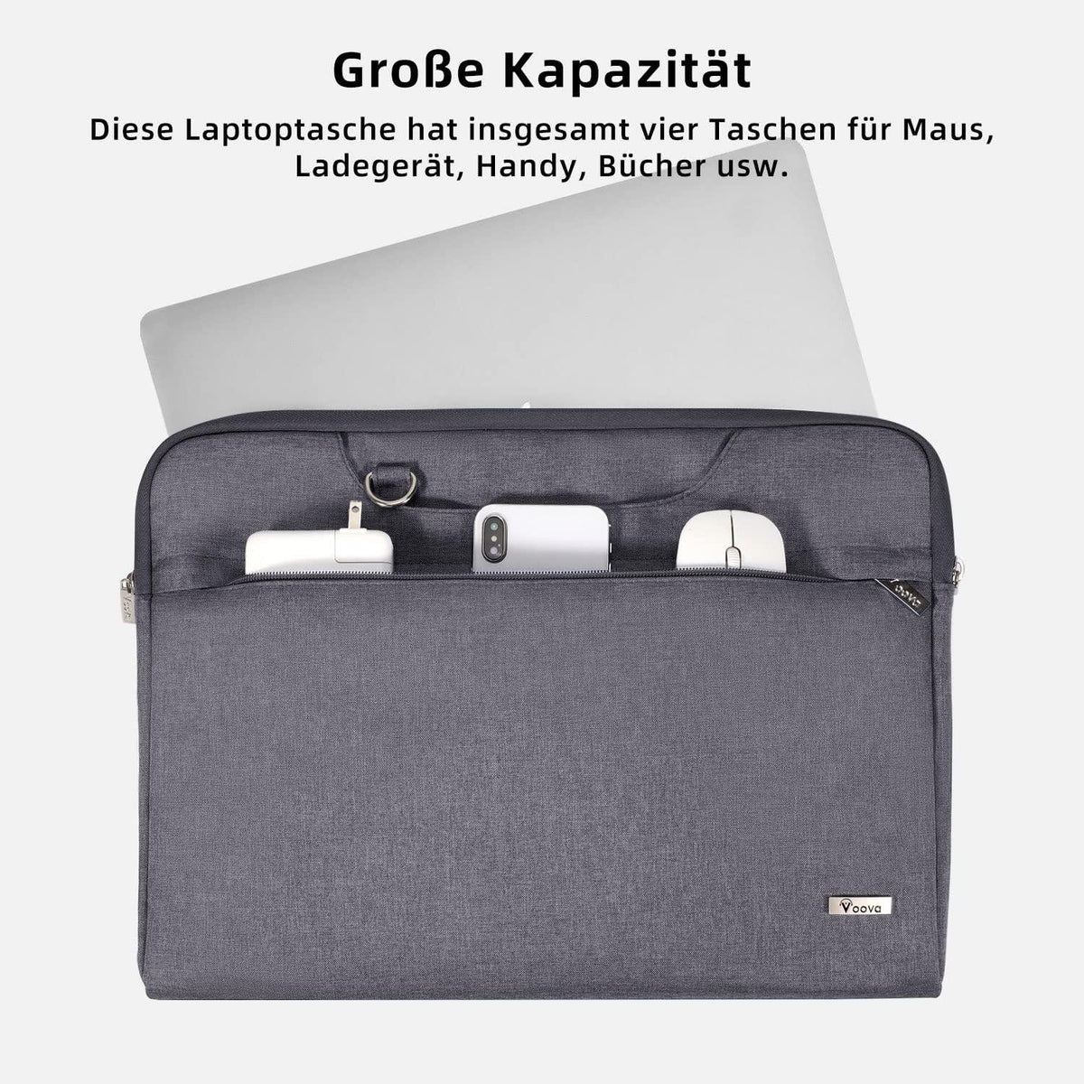 Voova Laptoptasche 17,3 Zoll Wasserdicht Stoßfest Damen